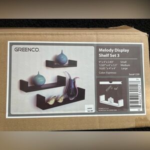 Espresso Wall Shelf Set Of 3